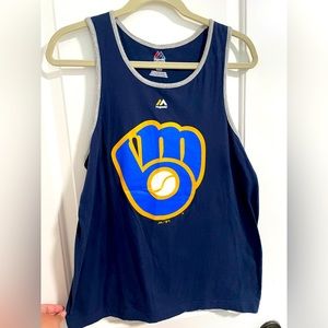 Milwaukee Brewers tank top, Medium, Men’s